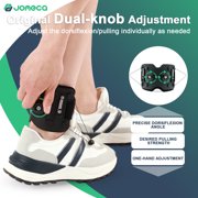 JOMECA Drop Foot Brace with Dual-Knob Adjust Dorsiflexion AFO Foot Drop Brace for Walking with Shoes Fit Left or Right Foot - L/XL
