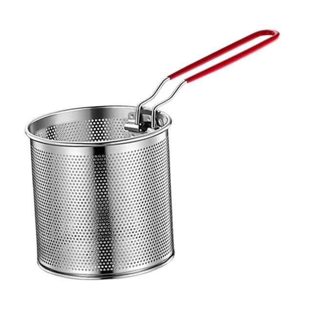 relayinert Panier à Frire en Acier Inoxydable pour Frites Ailes de Poulet 12cm