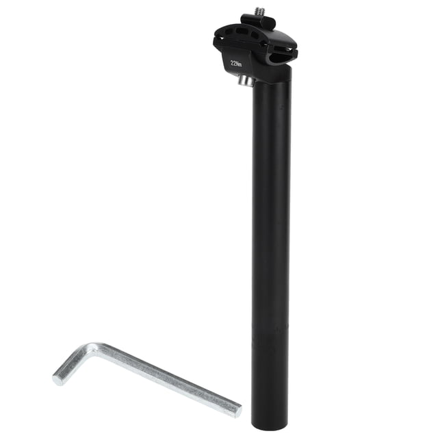 Ofertas Únicas 1 Juego de Postes de Asiento de Bicicleta Universales Ajustables de Ángulo Extra Largo 28.6x300mm Tubo de Asiento de Bicicleta Negro de Aleación de Aluminio