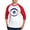 Red/White, variant on CafePress - Blue Evil Eye With Gold Accents Baseball Jersey - Cotton Baseball Jersey, 3/4 Raglan Sleeve Shirt