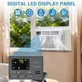 thumbnail image 4 of 12,000-BTU Window Air Conditioner, Smart WiFi Control, Window AC for Rooms Up to 550 Sq. ft, Fixed-Frequency Cooling with Multiple Modes, Energy-Saving Features and Easy Window Installation, 4 of 9