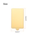 thumbnail image 2 of Uxcell 200pcs Mini Cake Boards, Mousse Cake Cardboards Rectangle Cake Bases (Gold), 2 of 5