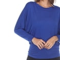 thumbnail image 5 of White Mark Women's Banded Dolman Top, 5 of 6