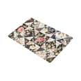 thumbnail image 2 of MKHERT Vintage Patchwork of Flowers Doormat Rug Home Decor Floor Mat Bath Mat 30x18 inch, 2 of 3