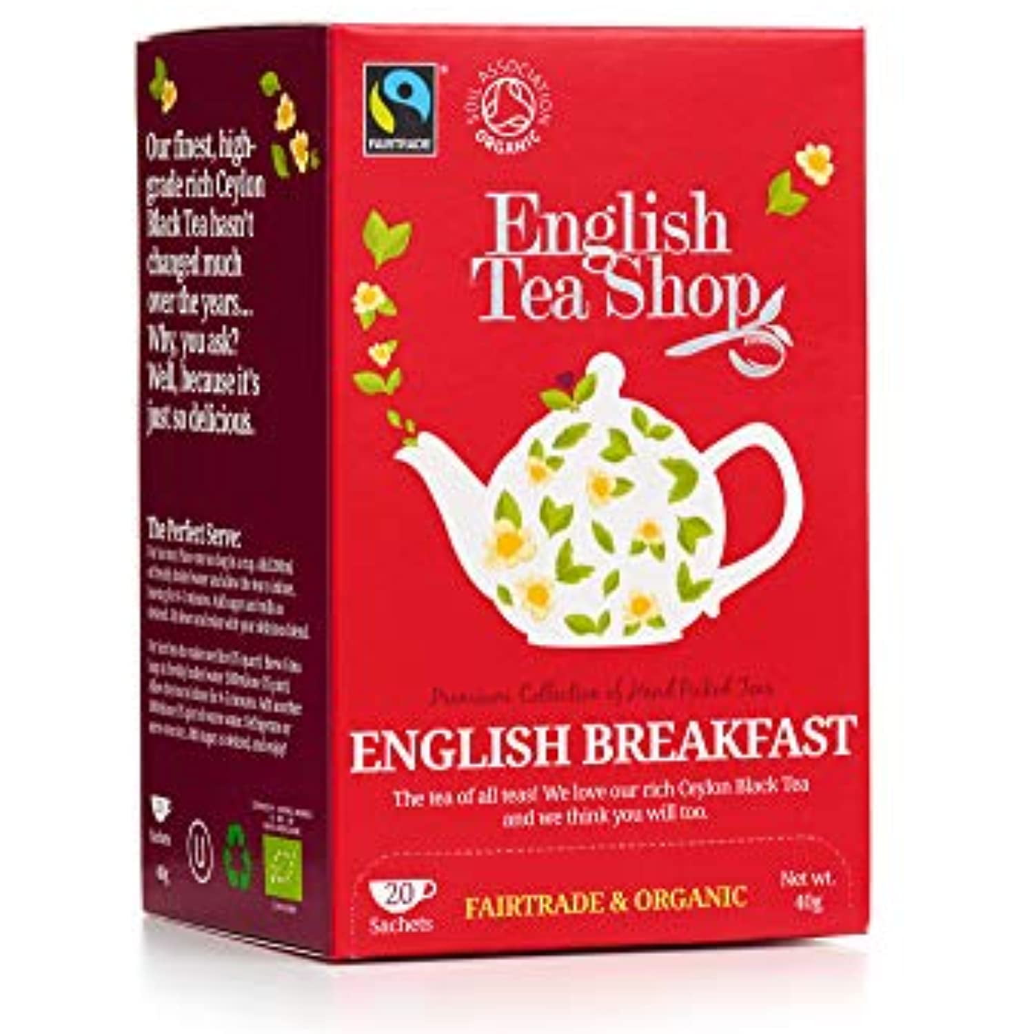 Tea English Breakfast organic 20 bags ENGLISH TEA SHOP
