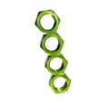 thumbnail image 1 of Langgg Ensemble de 4 Écrous de Roue Hexagonaux pour Véhicules RC 1:7 1:8 Accessoires de Remplacement Vert, 1 of 6