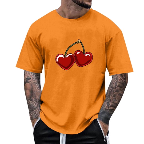 Tops para hombre, blusas y camisas de manga corta con cuello redondo para hombre, camisetas casuales con estampado de moda para hombre, blusa de manga corta, blusa de poliéster para hombre.
