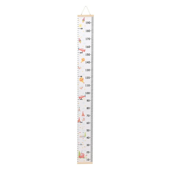 Protoiya Growth Height Chart Handing Ruler , Wall Decor for Kids, Canvas Removable Growth Height Chart 79" x 7.9"