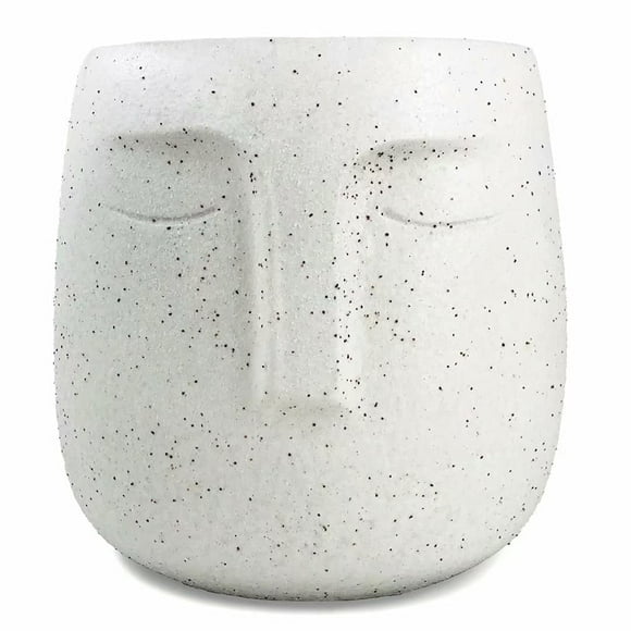 Plant Pots Concrete Statue Face Shape