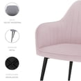 thumbnail image 4 of Set de 2 sillas velvet modernas para comedor marca Gravita, 4 of 7