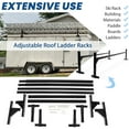 thumbnail image 6 of Kojem Adjustable Trailer Roof Ladder Racks, Aluminum, Powder Coated, for 4’-8.5’ Trailers, 6 of 13