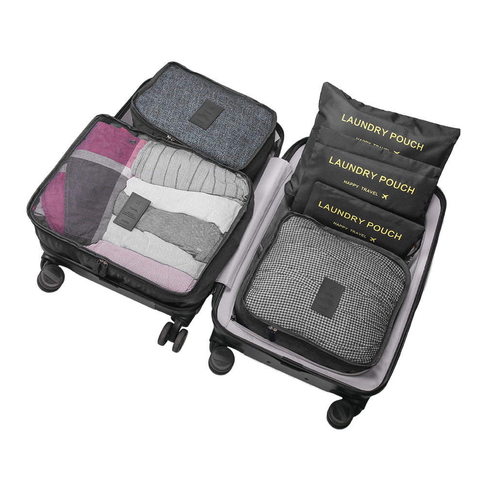  PACKOVIA Compression Packing Cubes 6 Pcs, Travel Luggage  Organizer Accessories Extensible Storage Bags Travel Cubes for Suitcases :  Clothing, Shoes & Jewelry