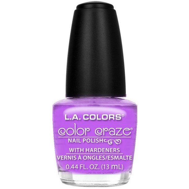 L.A. COLORS Color Craze Nail Polish, Purple Passion, 0.44 oz Walmart