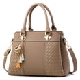 thumbnail image 1 of Bolsos y carteras para mujer, de diseñador, de piel sintética, con asa superior, tipo cartera, para hombro., 1 of 5