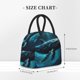 thumbnail image 2 of Balery Vintage Blue Pattern Whale Bolsa de Almuerzo para Mujeres, Caja de Almuerzo, Bolsa de Almuerzo Pequeña Impermeable, Tote de Almuerzo Reutilizable con Gran Capacidad, 2 of 6
