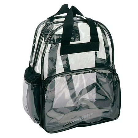 NISSUN - Clear Backpack Book Bag Transparent School Sports Stadium Concert Arena TSA Security ...