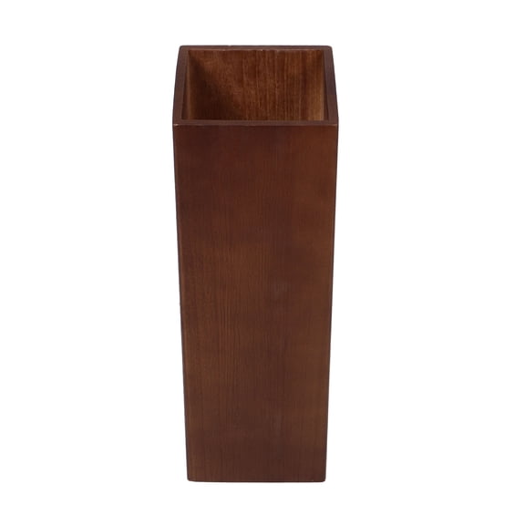 Luxshiny Large Capacity Vintage Wooden Umbrella Stand Rustic Entryway Organizer with Wood Holder for Home