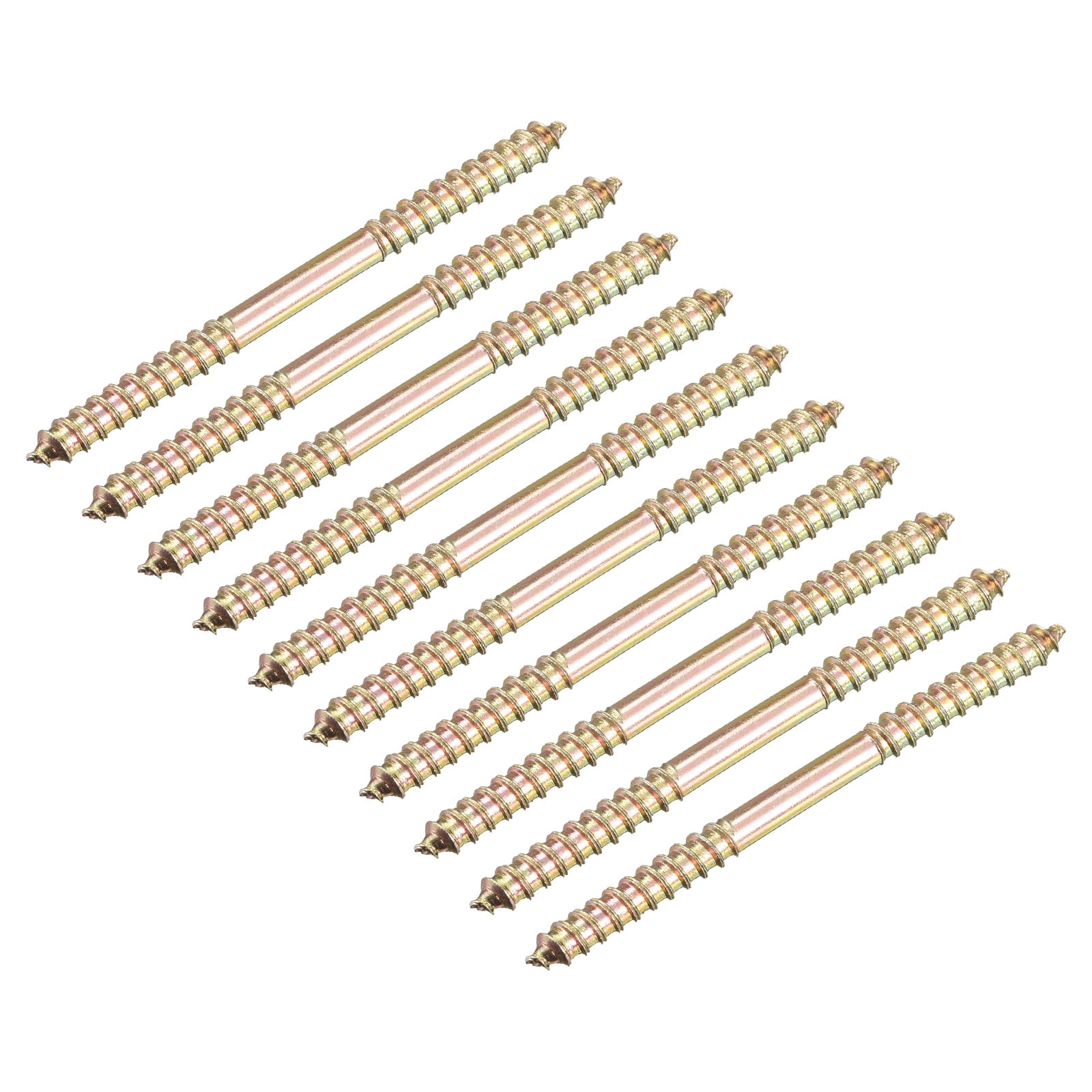 5x65mm Hanger Bolts, 12 Pack Double Ended Thread Wood to Wood Dowel ...