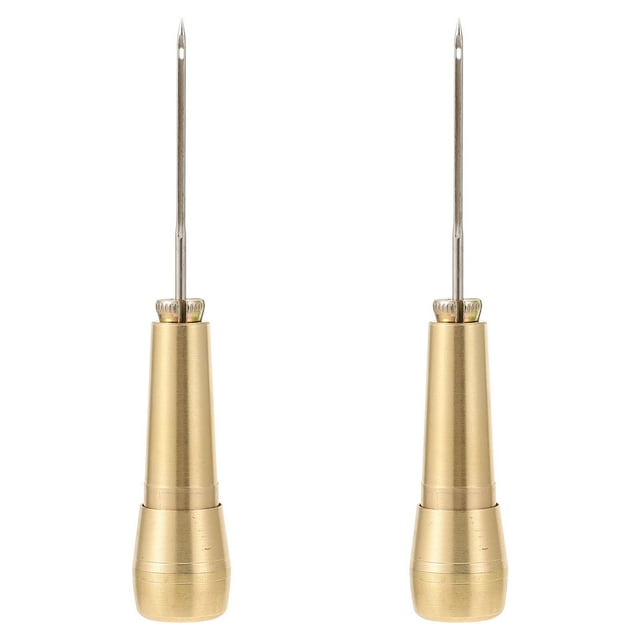 Weiweiguan 2 Pcs Alvéoles de Couture Outils de Réparation en Cuir Alvéoles de Réparation pour Chaussures Pinces au Crochet