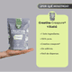 thumbnail image 4 of Vitatú | Creatina Monohidratada Creapure, 100% Pura, Vegana, Sin Sabor, 90 porciones de 5 g en polvo, Sin Olor, Pre workout, Pre Entreno, 450 g, Suplemento Alimenticio, 4 of 7