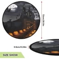 thumbnail image 3 of GZHJMY Halloween Pumkin Christmas Tree Mat, Round Christmas Tree Stand Mat Decoration for Holiday Party Home Christmas Day Ornaments Floor Door, 28.3", 3 of 6