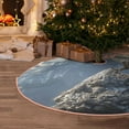 thumbnail image 5 of KLL Christmas Tree Skirt,Party Decorations Farmhouse for Christmas Decorations Holiday Party 30" -Silver Dragon Mountain Peaks, 5 of 6