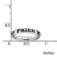 thumbnail image 2 of Sterling Silver Polished Enameled Faith Ring, 2 of 5