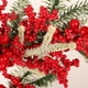 thumbnail image 5 of Guirnalda De Bayas Rojas Artificiales De Navidad, Guirnalda Colgante Medio Cubierta, Decoración De Navidad Moyic HA039138-00, 5 of 6