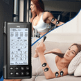 thumbnail image 5 of 4 Canales Electroestimulador Muscular Tens Ems Recargable Belug, Negro, 5 of 5