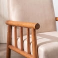 thumbnail image 3 of iooHug Mid-Century Modern Arm Chair, 25" Wide Accent Chair with Microfiber Upholstery for Living Room, Bedroom, 3 of 7