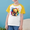 thumbnail image 3 of RXIRUCGD 2025 Vêtements d'Été pour Enfants Tout-Petits Garçons Filles Mode Mignon Col Rond Imprimé Manches Courtes Haut, 3 of 7