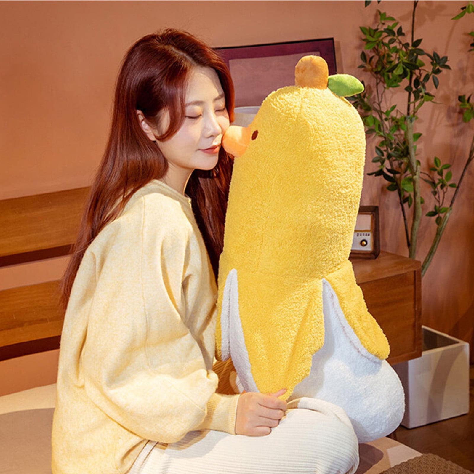 XEOVHVLJ Clearance Banana Ducks Plush Toy Cute Banana Ducks Stuffed