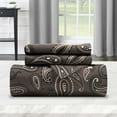 thumbnail image 6 of Superior Paisley Flannel Cotton Duvet Set, Full/ Queen, Charcoal, 6 of 6