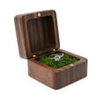 thumbnail image 2 of Ring Box Square Portable Wood Vintage Design Earring Box for Wedding style B One Size, 2 of 13