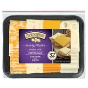 Crescent Valley Premium Natural Cheese Variety Platter, 18 Oz., 32 Count
