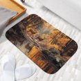 thumbnail image 3 of 1pc Two Deer in Autumn Forest Absorbent Non-Slip Bathroom Thickened Flannel Rug Decor,Soft,Quick Drying,Suitable For Indoor/outdoor Use,Bathrooms,Bedrooms,Kitchens,Terrace,Laundry Rooms,16"x24", 3 of 9