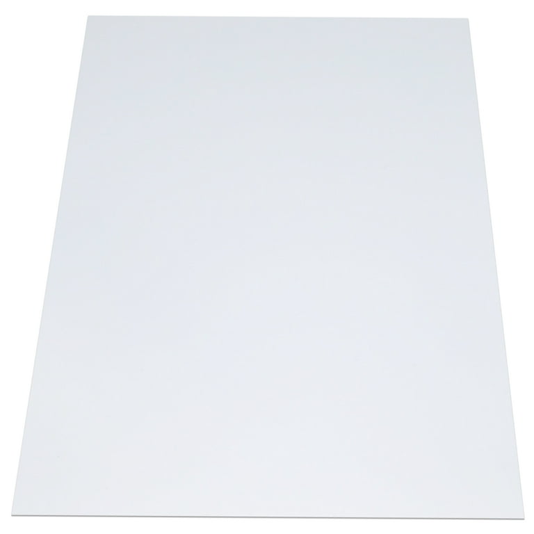Superior Graphic Supplies White Matte/Matte Rigid Vinyl Sheet - .030 inches  (30mil) Thickness x 26 inches Wide x 52 inches Long for DIY, Display,  Projects, Prints and Crafts, Pack of 10 