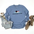 thumbnail image 3 of Everything Is Fine Melted Snowman - Garment Dyed Long Sleeve, 3 of 6