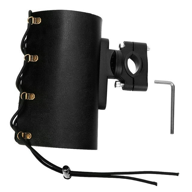 Soporte ajustable para botella de motocicleta, soporte para vaso y bebida, soporte para montaje en agua (negro) Jadeshay A