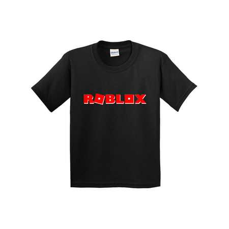 New Way 922 Youth T Shirt Roblox Logo Game Filled Small Black - code for funny shirt on roblox