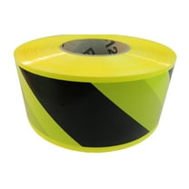 WOD Tape Flagging Tape 3 in. x 1000 ft. Black and Yellow Caution Tape