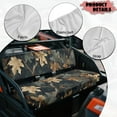 thumbnail image 6 of FKELYI Camo Forest Leaf Print Mule Bench Seat Cover Compatible with Kawasaki Mule 600/610 Anti-Dust Waterproof Seat Protector Cover for Polaris Ranger XP 1000, 6 of 7