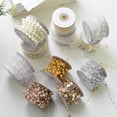 thumbnail image 5 of Yoyauz Christmas Tree Beads Beaded Garland Strand Plastic Pearls Beads Garland Crystal Bead Roll Diamond star pearl for Christmas and Holiday Decorations, 5 of 6