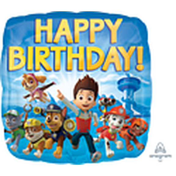 18SQ HX PAW PATROL HAPPY BIRTHDAY