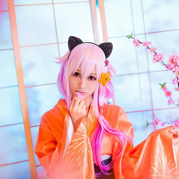 NICEXMAS 6Pcs Cute Cat Ears Headband Fabric Material Sequin Design Decorative Hairband