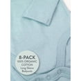 thumbnail image 2 of Honest Baby Clothing Baby Boy or Girl Gender Neutral Organic Cotton Long Sleeve Bodysuits, 8 Pack (Newborn-24 Months), 2 of 6