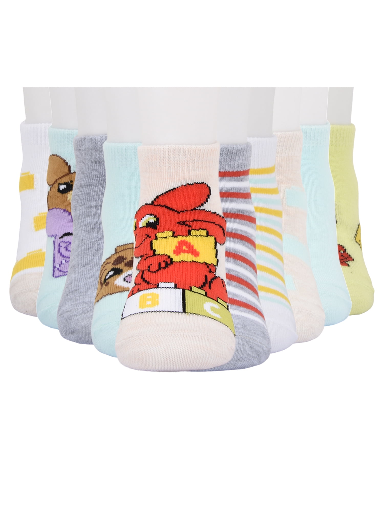 Lego Infant Toddler 10-Pack Ankle Socks, Sizes 12M-5T