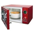thumbnail image 4 of Nostalgia RMO4RR Retro 0.9 Cubic Foot 800 Watt Countertop Microwave Oven, Red, 4 of 7
