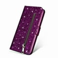 thumbnail image 6 of For Apple iPhone XS Max Wallet Leather Case Diamond Glitter Bling Zipper Stand Shockproof Cover, 6 of 6