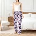 thumbnail image 6 of Lsque record rock music Skull Print Women's Pajama Pants, Lounge Pant - Comfortable Home Wear,Elastic Waistband, Stylish Design-Large, 6 of 9